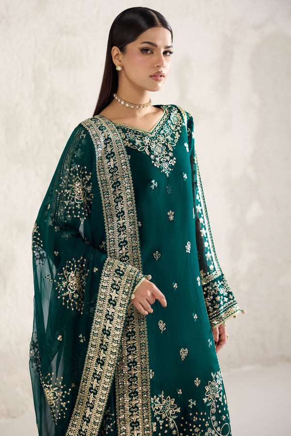 Farasha | Formals 26 | Gold Radiance - Formal Dress - available at Maria Faisal in UK and USA.