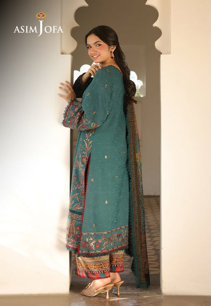 Asim Jofa | Summer Rhapsody | AJUBU-03 Embroidered Jacquard - Ladies Clothes - Maria Faisal