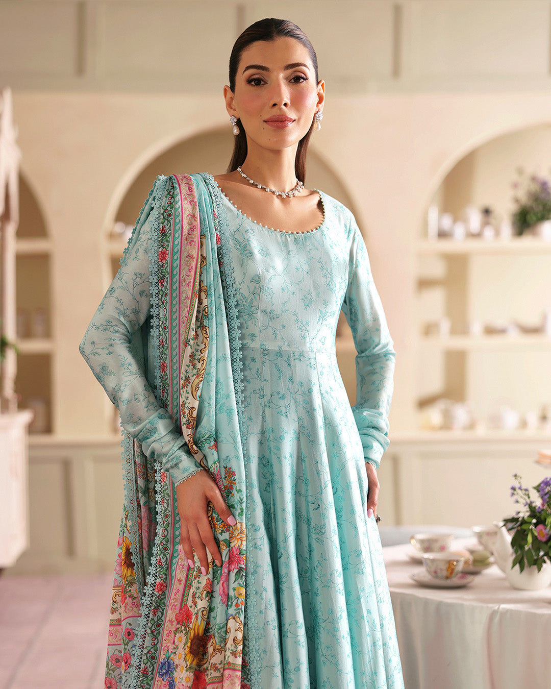 Faiza Saqlain | Serina Luxe | Suha - Formal Dress - available at Maria Faisal in UK and USA.