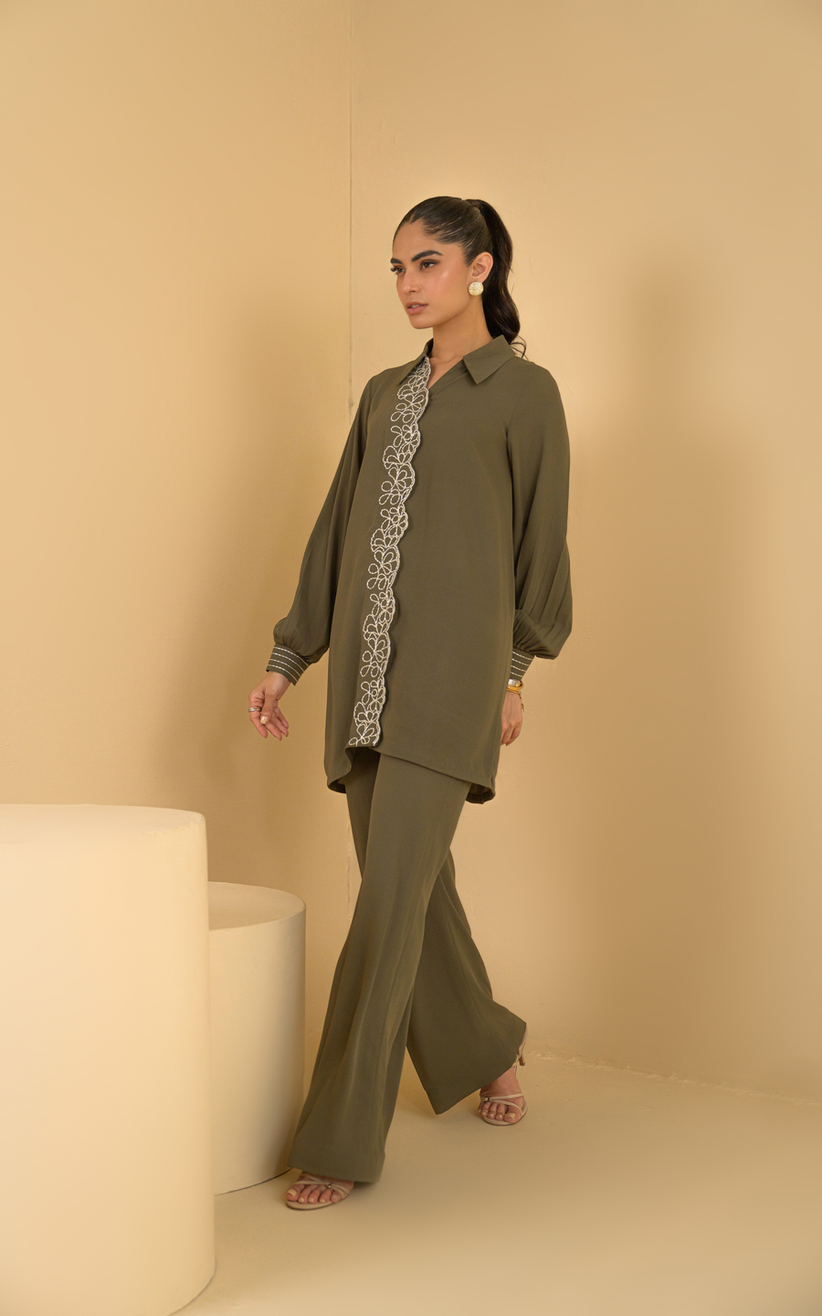 Sana Abbas | La Fiesta |Ovia - Luxury Dress - available at Maria Faisal in UK and USA.