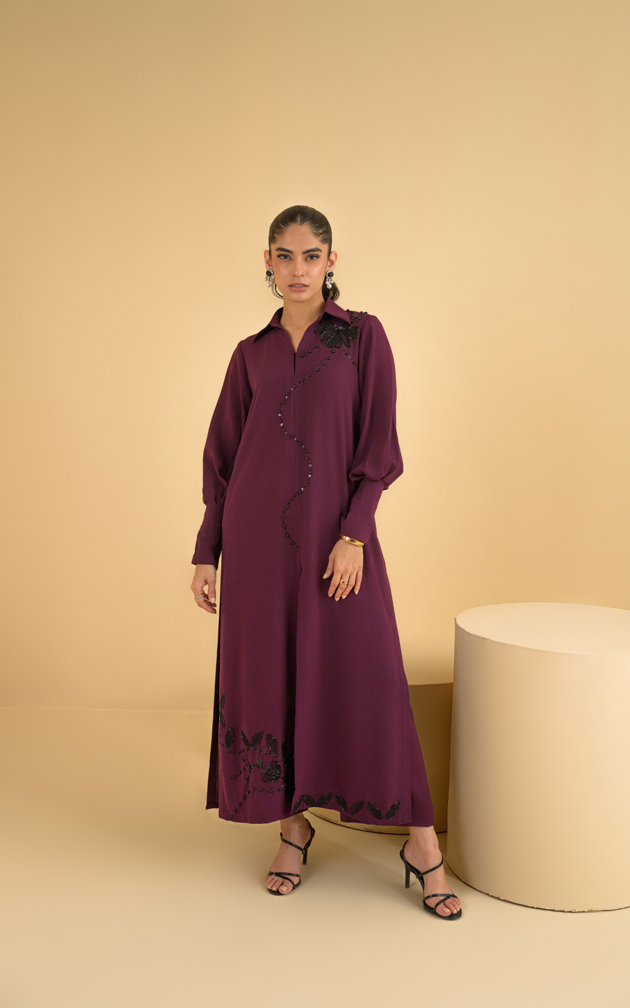 Sana Abbas | La Fiesta | Liyana - Luxury Dress - available at Maria Faisal in UK and USA.
