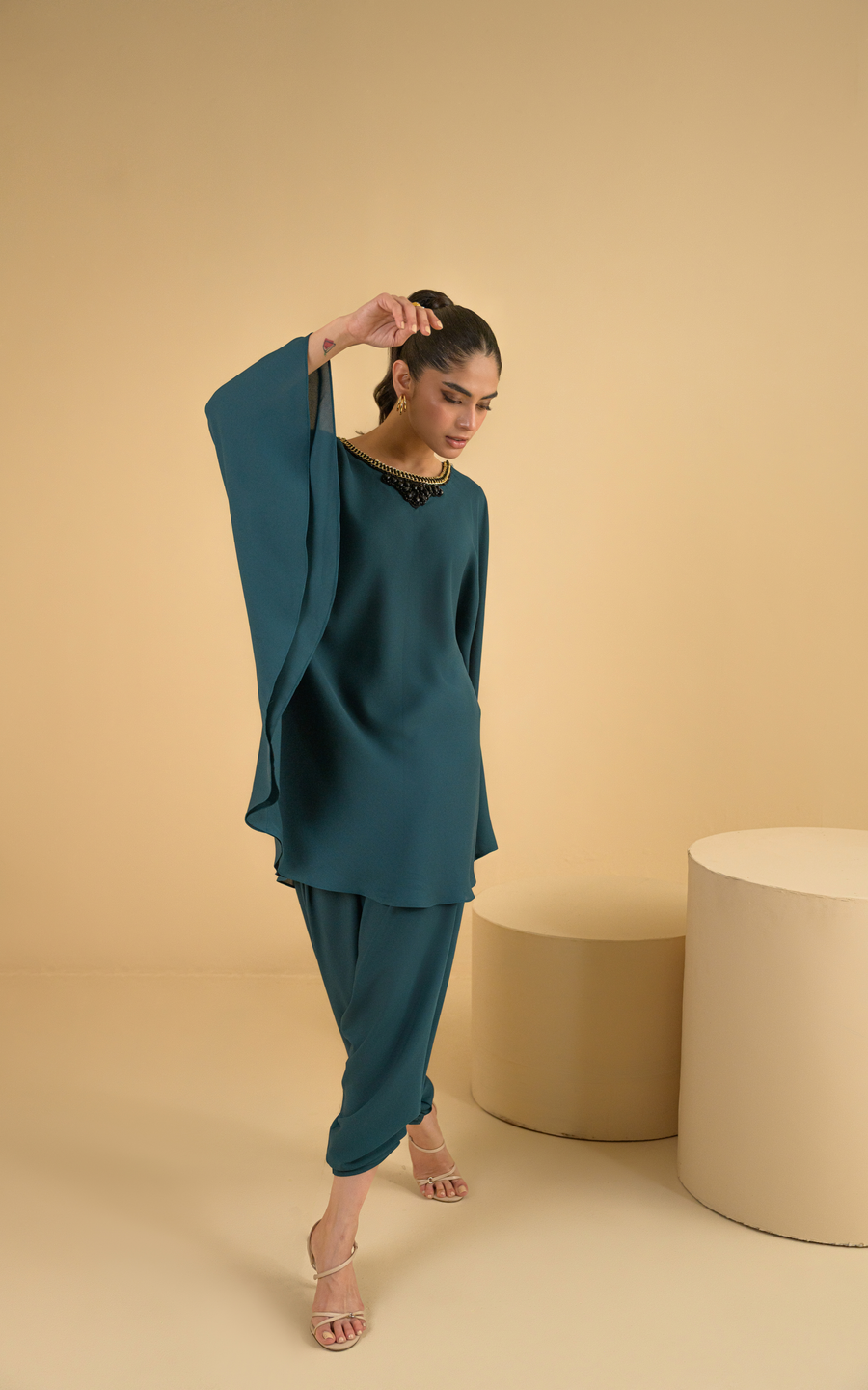 Sana Abbas | La Fiesta |Lira - Luxury Dress - available at Maria Faisal in UK and USA.