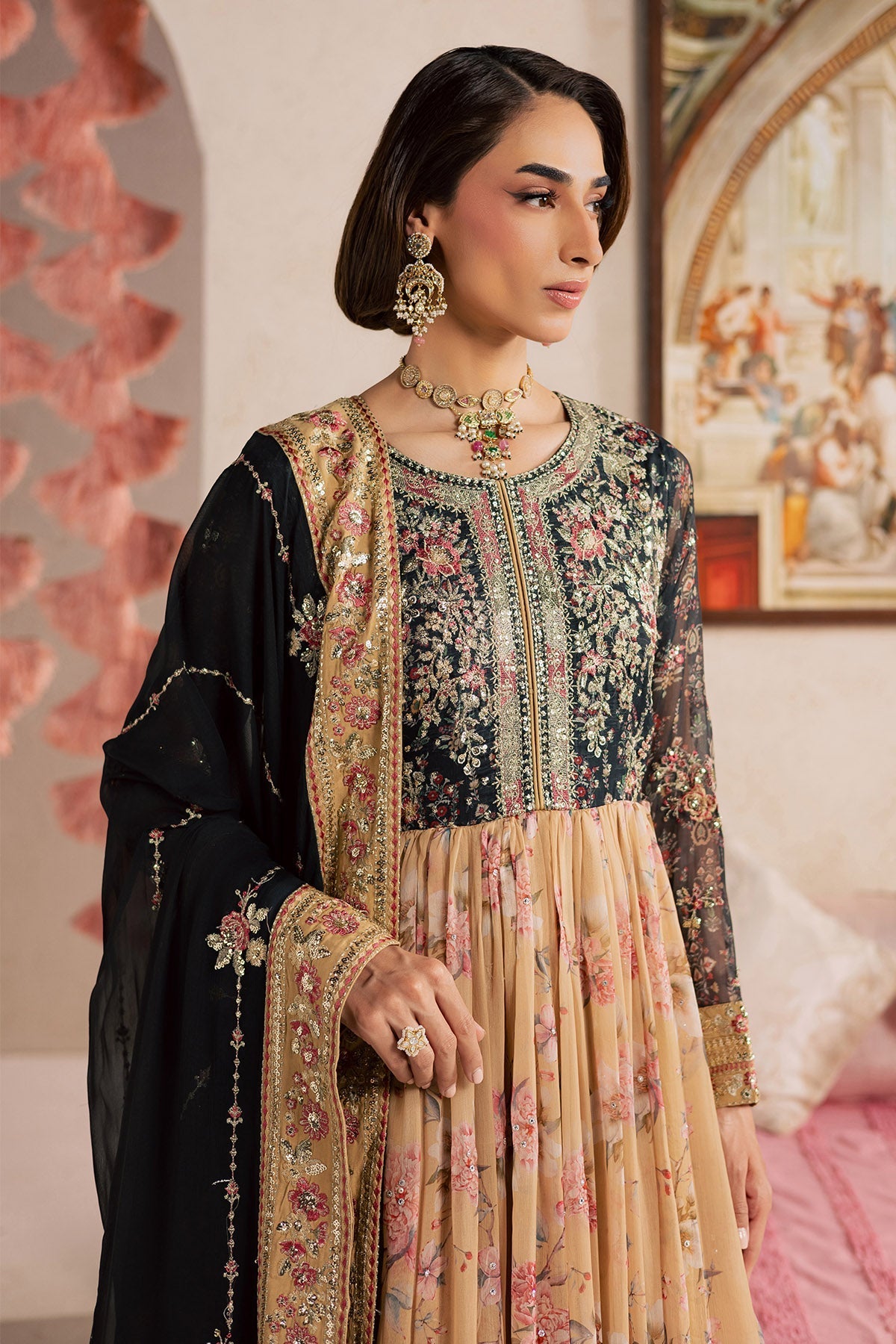 Nureh | Fancy Formal 26 | NP-788 - Formal Dress - available at Maria Faisal in UK and USA.