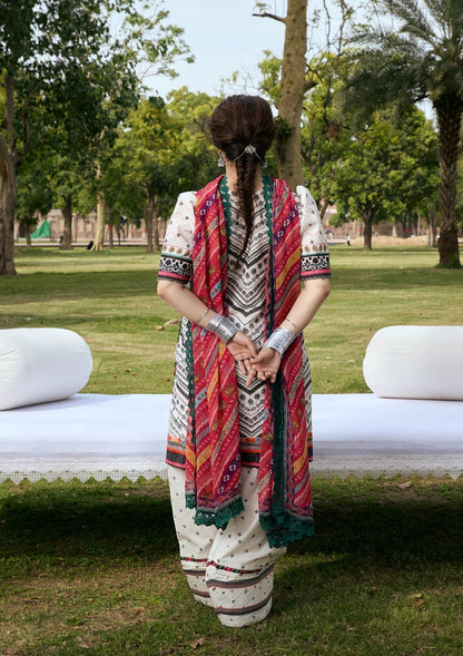 Kahf Premium | Prints Collection 26 | KPS-2B MEHRUBA - Luxury Dress - available at Maria Faisal in UK and USA.