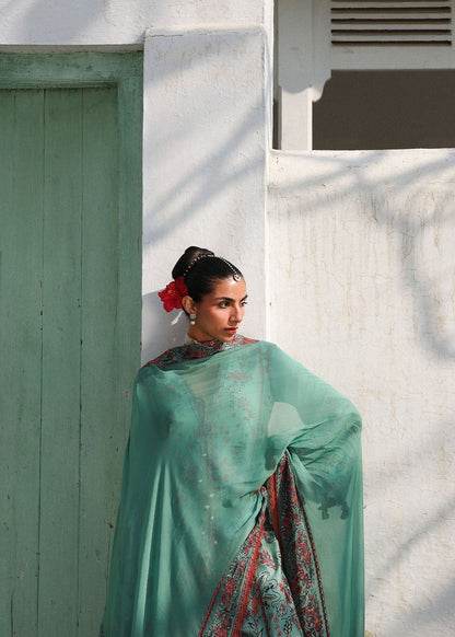 Hussain Rehar | Kalabagh Luxury Lawn 26 | Verdant - Luxury Dress - available at Maria Faisal in UK and USA.