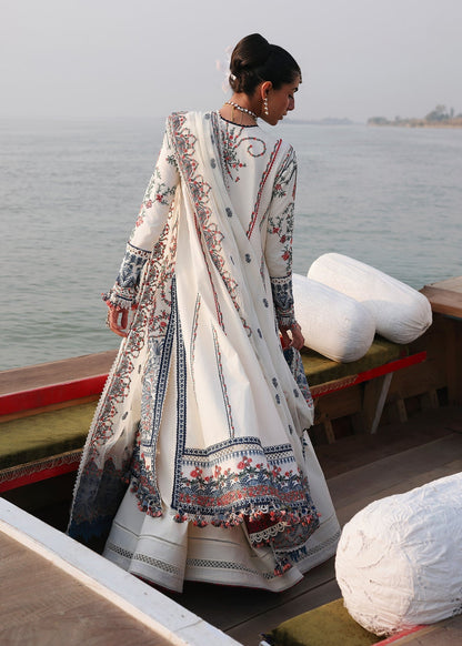 Hussain Rehar | Kalabagh Luxury Lawn 26 | Yuki - Luxury Dress - available at Maria Faisal in UK and USA.