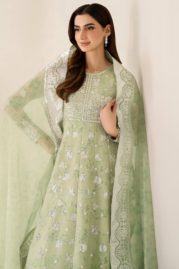 Farasha | Fiorella Formals | Sage Sparkle - Ladies Clothes - Maria Faisal