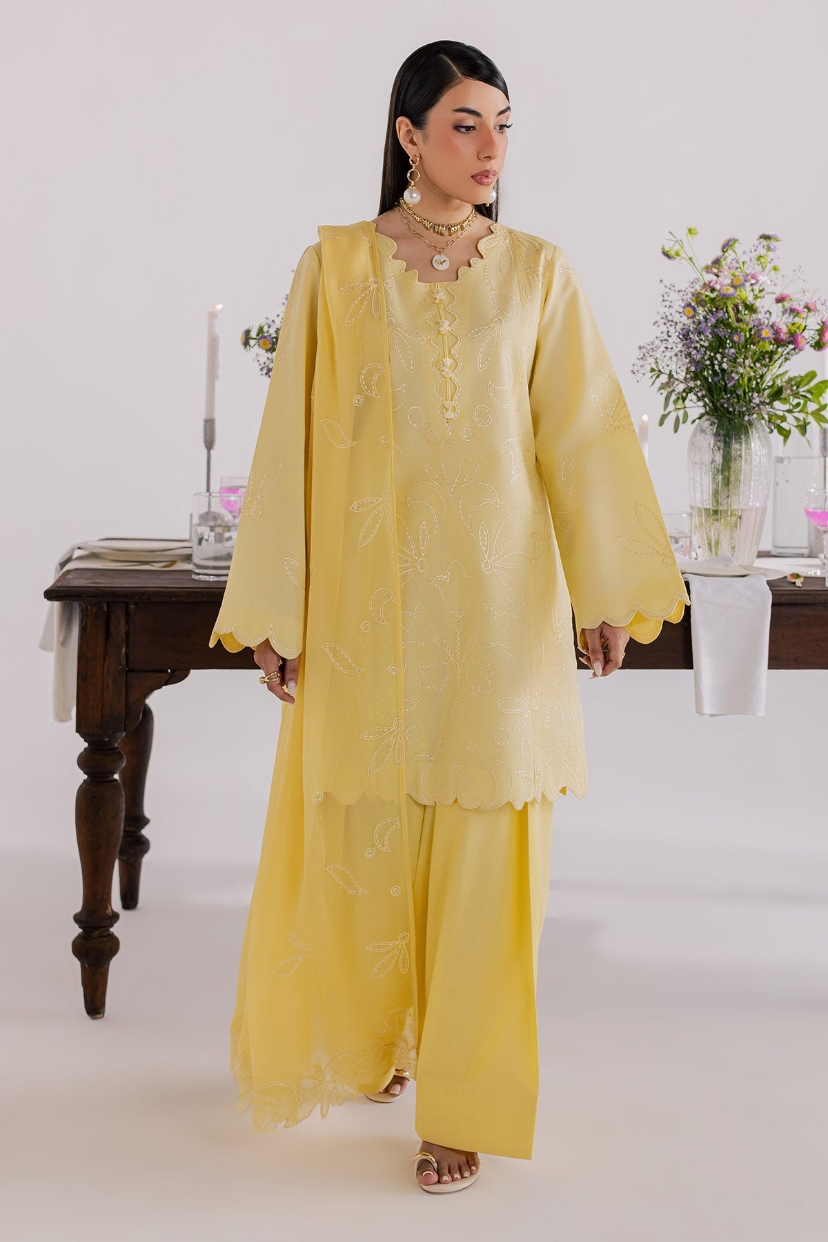 Nureh | Shades of Summer | NP-796 - Luxury Dress - available at Maria Faisal in UK and USA.