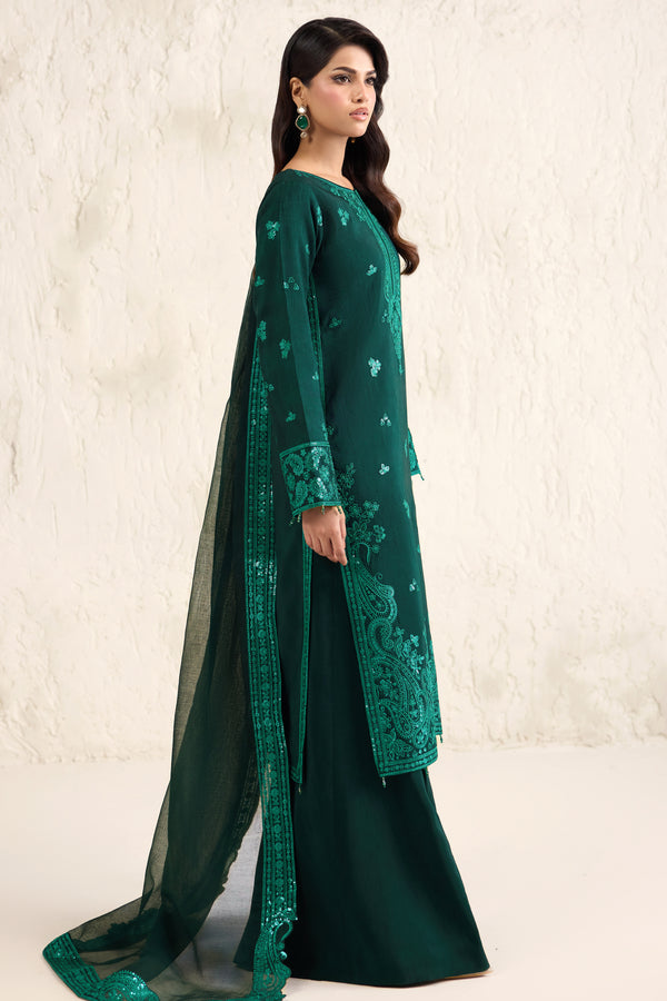 Farasha | Formals 26 | Emerald Luxe - Formal Dress - available at Maria Faisal in UK and USA.