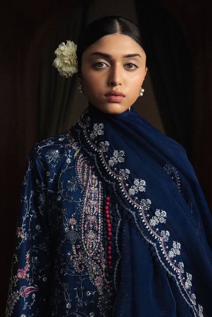  Model Wearing Zinc Pima Lawn Long Shirt - Zara Shahjahan | Satori 2026 | Suiyo-D9 - Ladies Clothes - Maria Faisal
