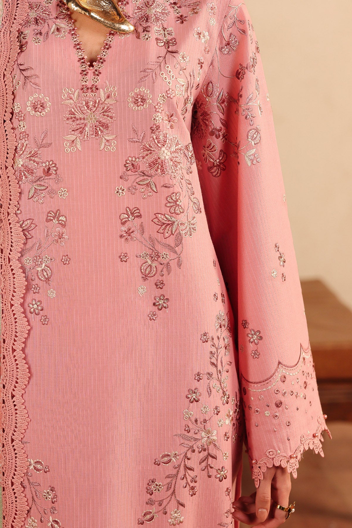 Nureh | Raha Lawn | NE-249 - Luxury Dress - available at Maria Faisal in UK and USA.