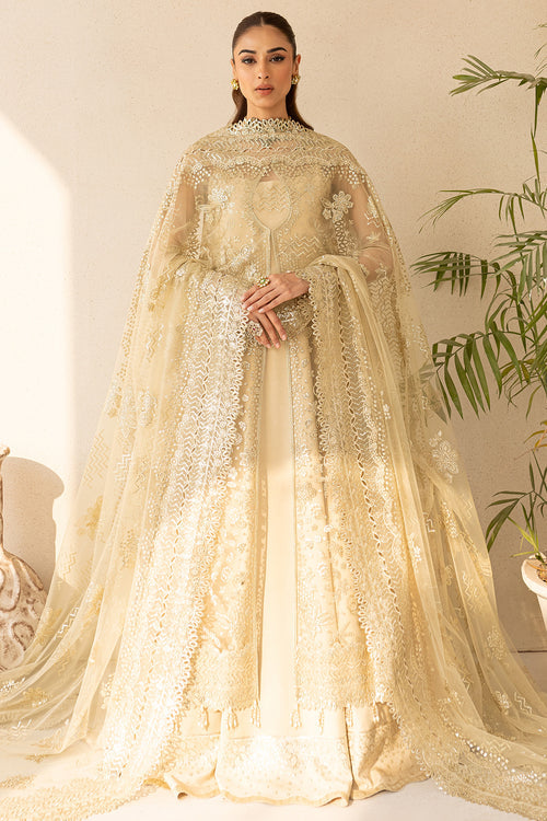 Farasha | Lu Zella Premium Formals 25 | Golden Aura - Ladies Clothes - Maria Faisal