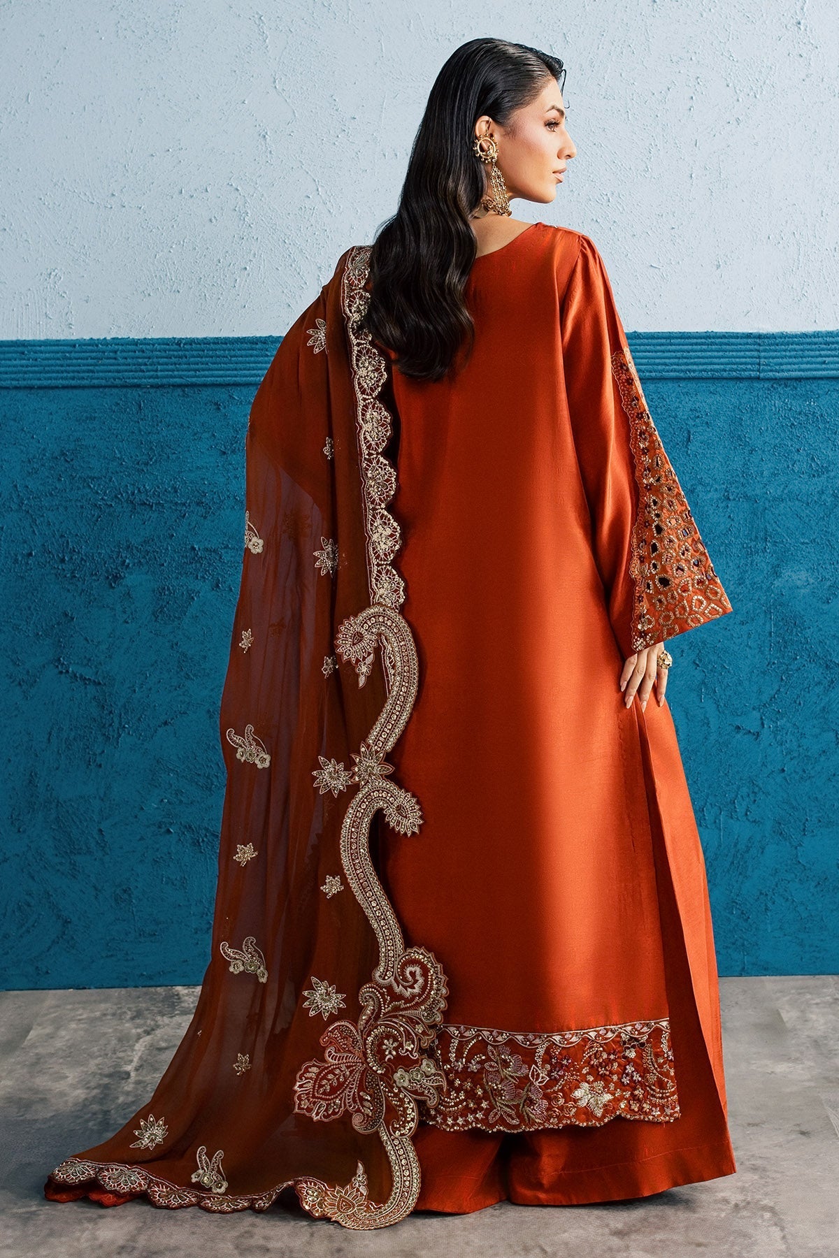 Nureh | Fancy Formal 26 | NP-827 - Formal Dress - available at Maria Faisal in UK and USA.