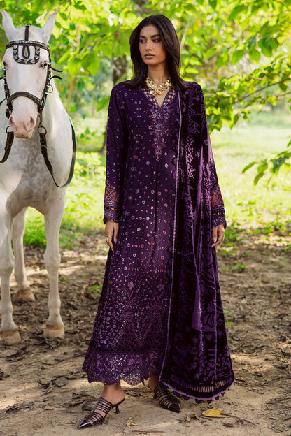 NE-187 – authentic Pakistani dress from the Exclusive Leather Peach collection for women in the UK