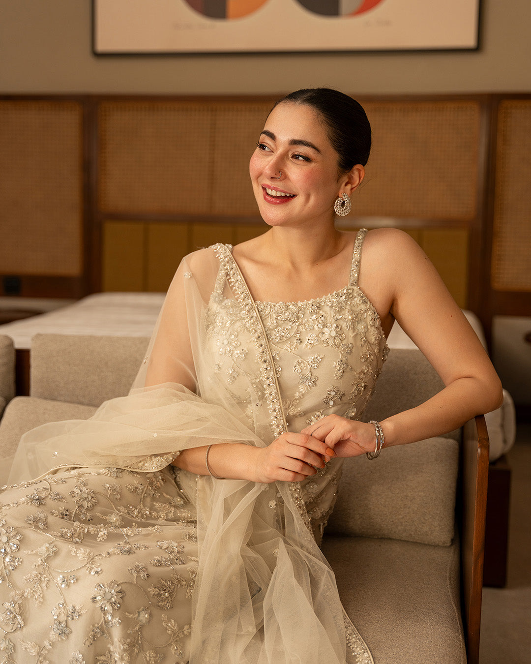 Faiza Saqlain | Reina Luxe | Penina - Formal Dress - available at Maria Faisal in UK and USA.