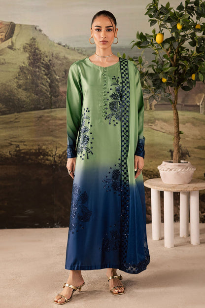 Nureh | Shades of Winter | NP-677 - Casual Dress - available at Maria Faisal in UK and USA.