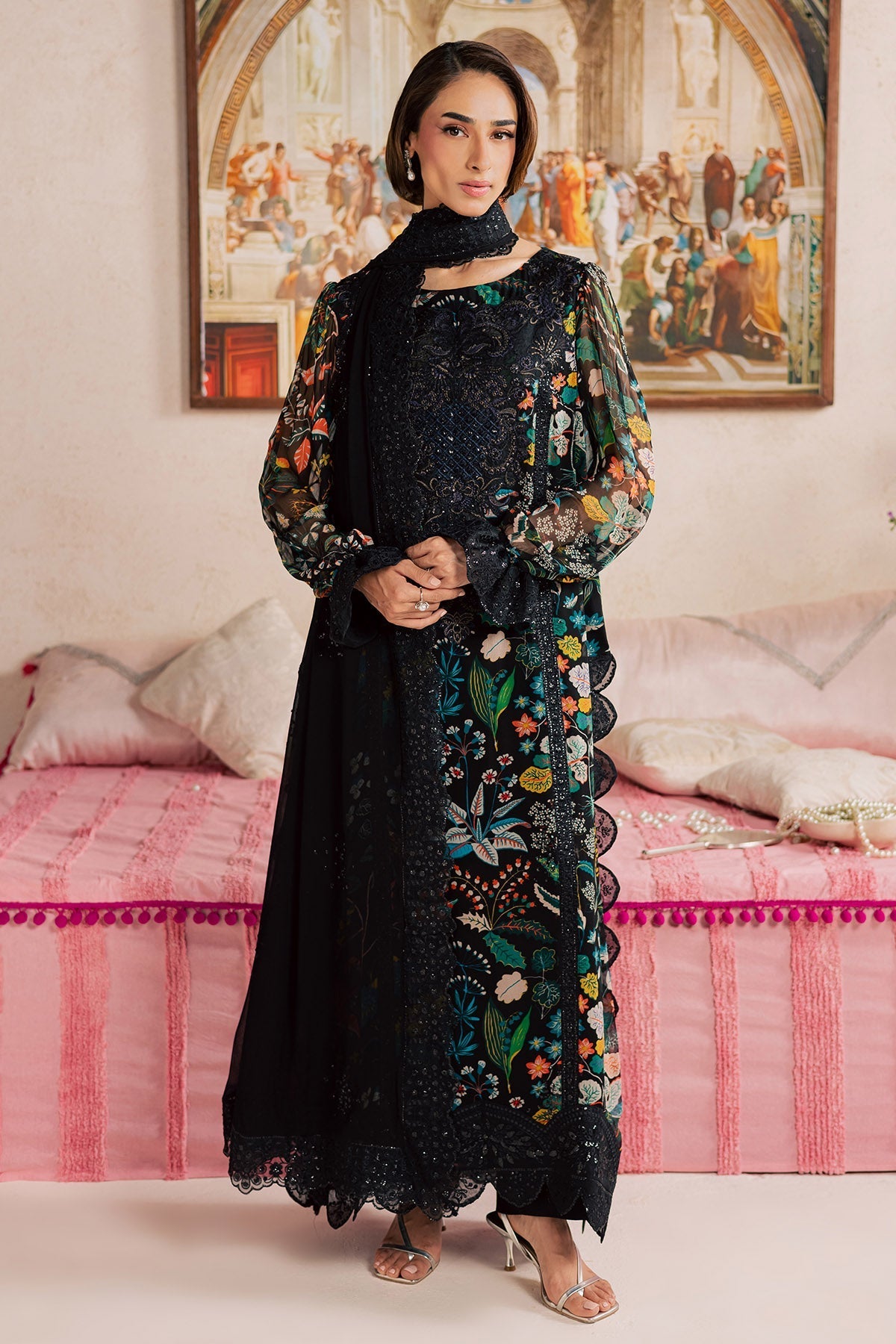 Nureh | Fancy Formal 26 | NP-812 - Formal Dress - available at Maria Faisal in UK and USA.