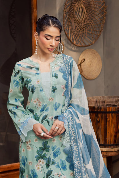 Nureh | Signature Prints 26 | SP-161 - Luxury Dress - available at Maria Faisal in UK and USA.