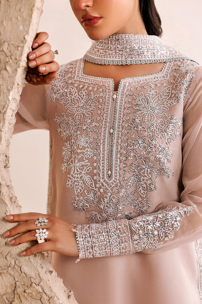 Farasha | Chiffon Threads 26 | Warm Lume - Formal Dress - available at Maria Faisal in UK and USA.