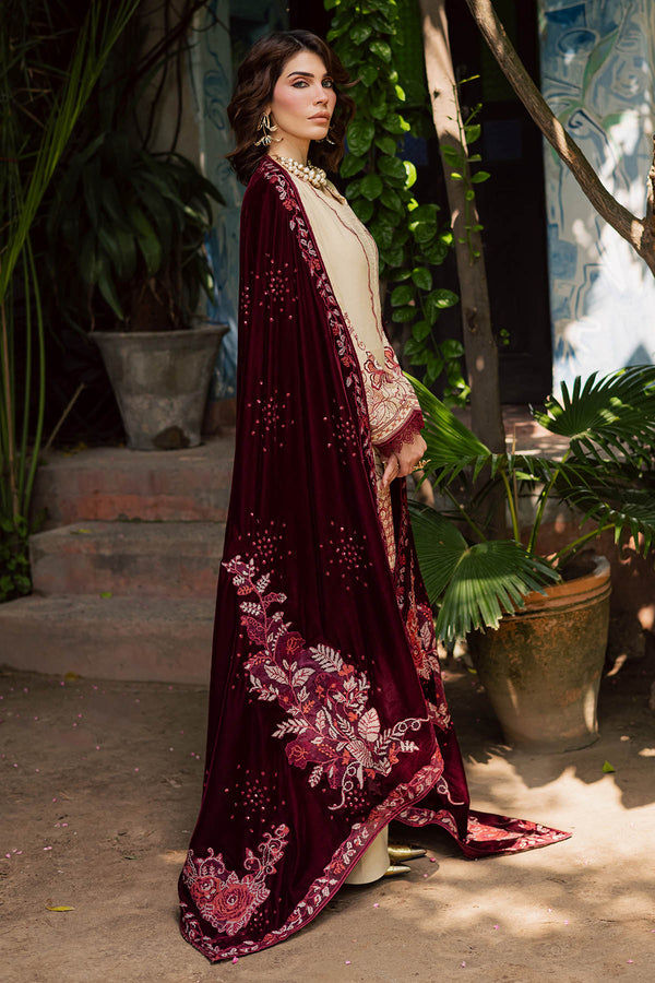 Nureh | Exclusive Leather Peach | NE-181 - Casual Dress - available at Maria Faisal in UK and USA.