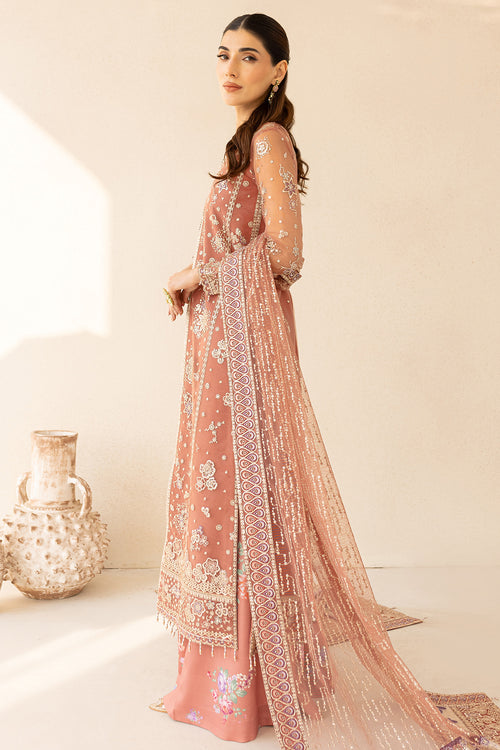 Farasha | Lu Zella Premium Formals 25 | Vintage Rose - Ladies Clothes - Maria Faisal