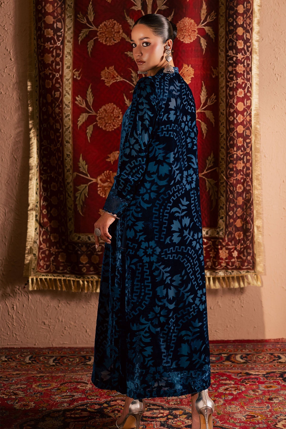 NU2-188 – authentic Pakistani dress from the Ballerina Winter 25 collection for women in the UK