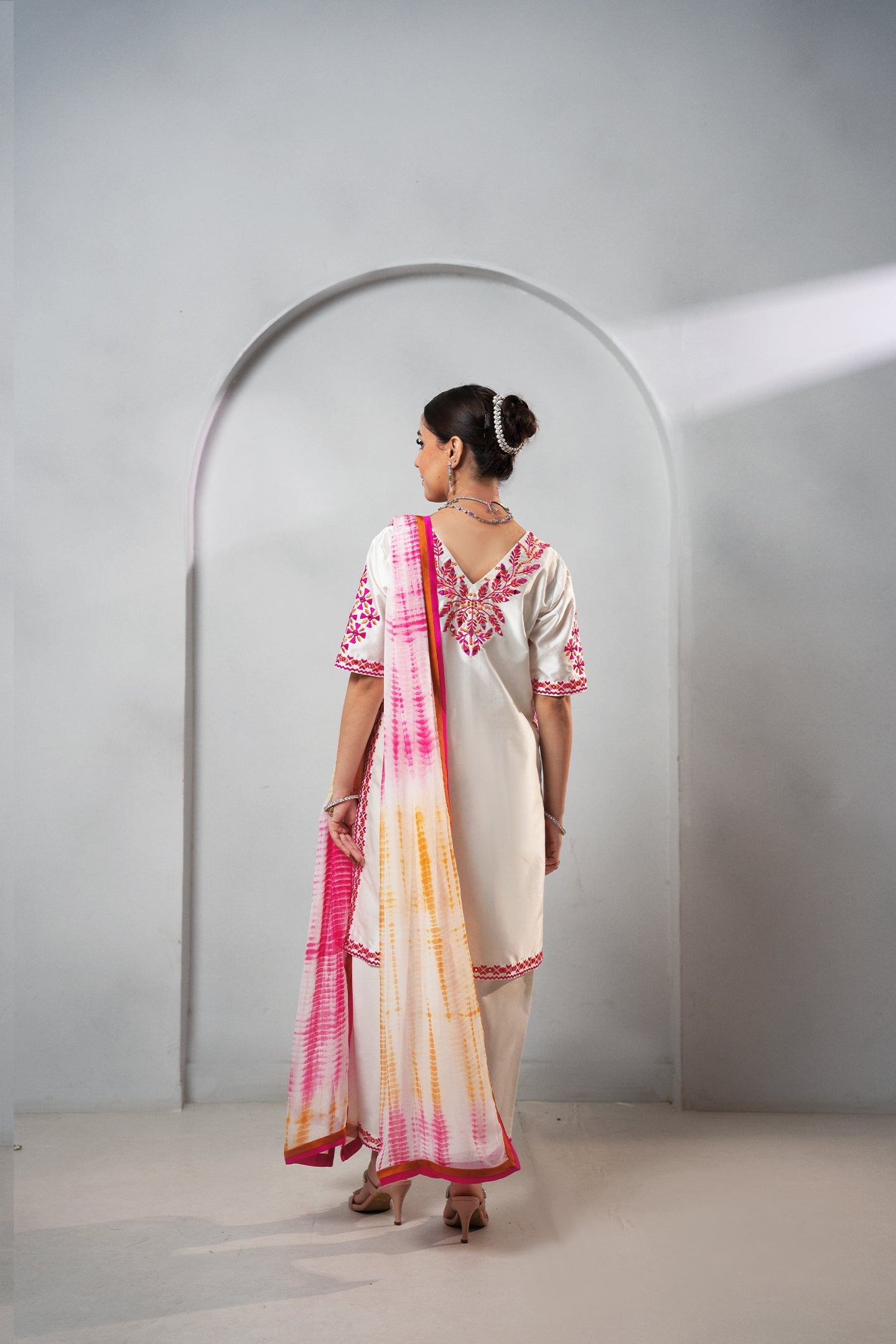 Fozia Khalid | Dilkash Festive Wear 25 | Noor - Formal Dress - available at Maria Faisal in UK and USA.