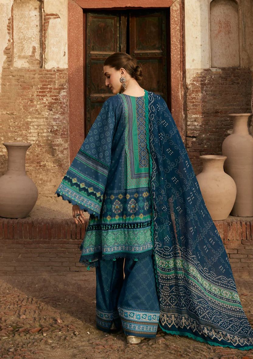Kahf Premium | Prints Collection 26 | KPS-1B SUMBUL - Luxury Dress - available at Maria Faisal in UK and USA.