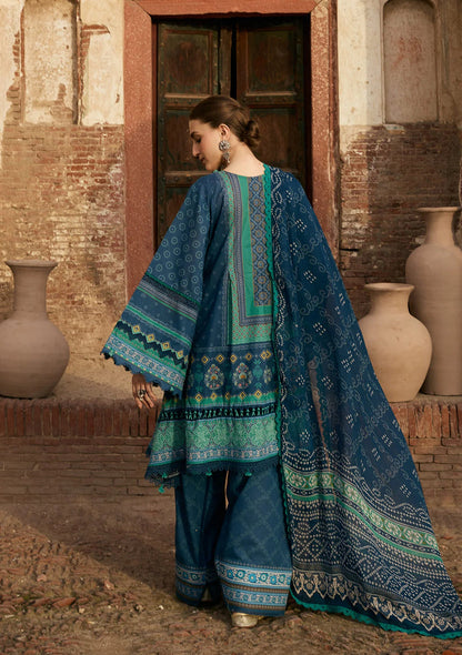 Kahf Premium | Prints Collection 26 | KPS-1B SUMBUL - Luxury Dress - available at Maria Faisal in UK and USA.