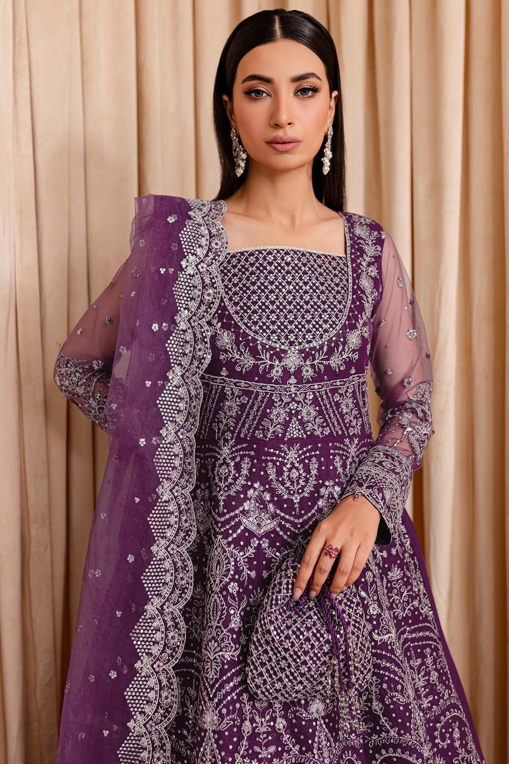 Farasha | Lumiere Formals | Plum Passion - Ladies Clothes - Maria Faisal