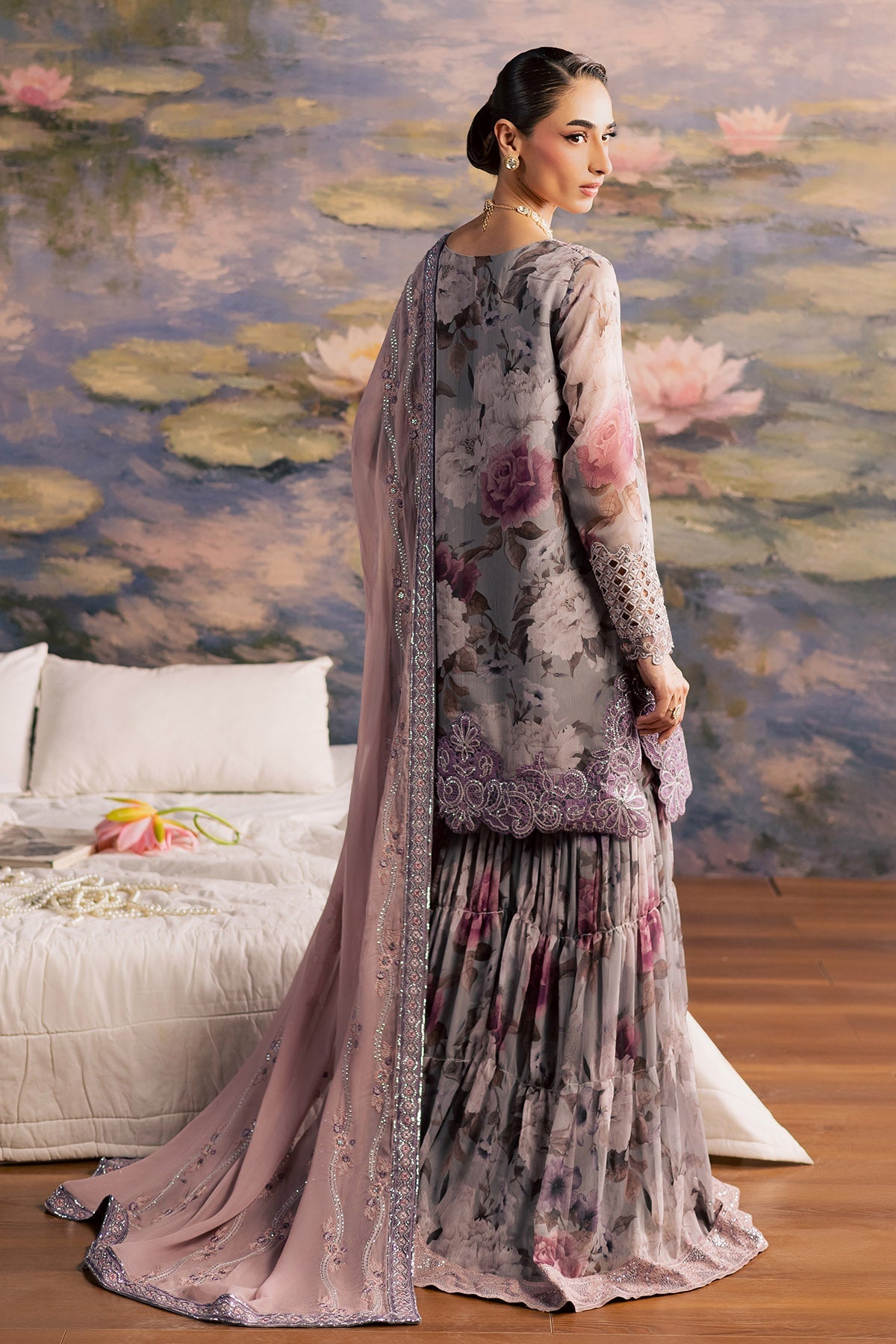 Nureh | Fancy Formal 26 | NP-786 - Formal Dress - available at Maria Faisal in UK and USA.