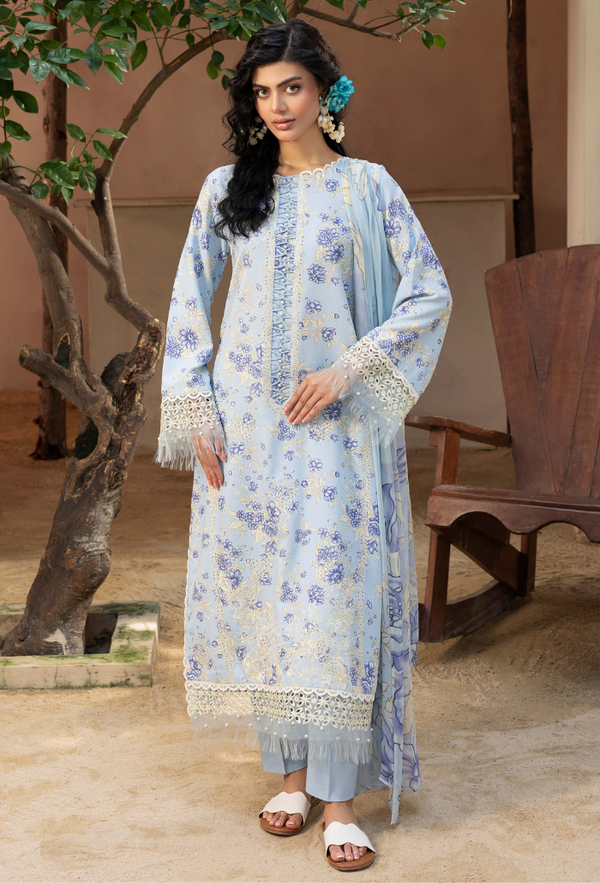 Humdum | Zaiba 25 |  D02 - Ladies Clothes - Maria Faisal