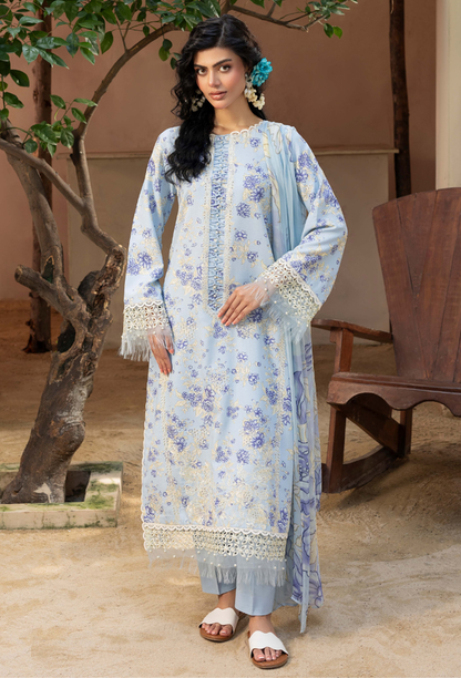 Humdum | Zaiba 25 |  D02 - Ladies Clothes - Maria Faisal