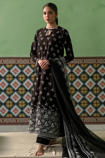 Cross Stitch | Chikankari Lawn | DUSKY SABLE - Ladies Clothes - Maria Faisal