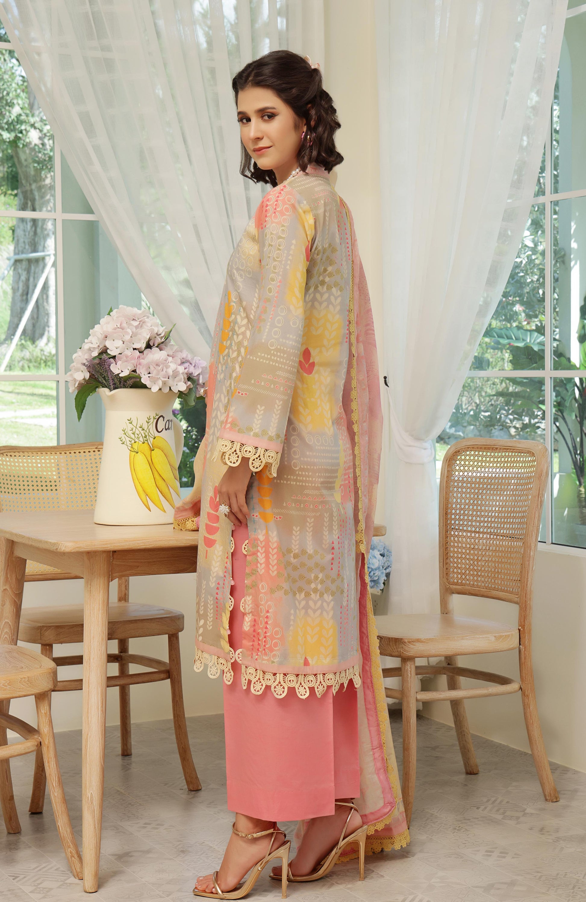 Alzohaib | Digital Printed Cambric | Colors Digital Cambric 3 Piece-CDC-25-06 - Ladies Clothes - Maria Faisal