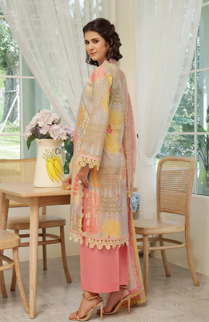 Alzohaib | Digital Printed Cambric | Colors Digital Cambric 3 Piece-CDC-25-06 - Ladies Clothes - Maria Faisal