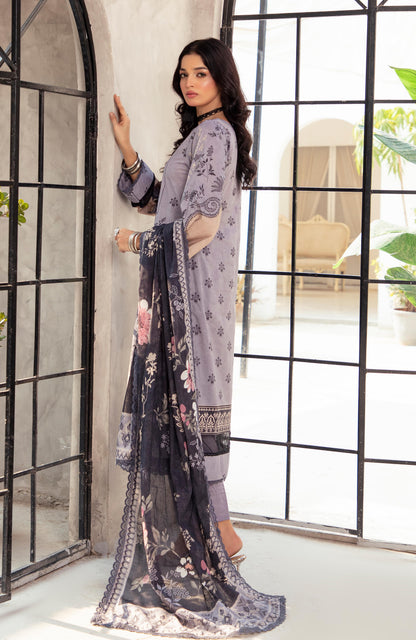 Alzohaib | Digital Printed Cambric | Colors Digital Cambric 3 Piece-CDC-2-25-06 - Ladies Clothes - Maria Faisal