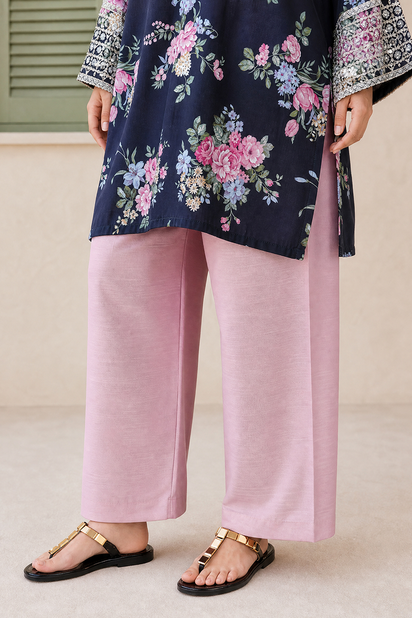 Saad Shaikh | Ease Fall Edit 26 | D-09 Co-ord Set Black and Pink - Casual Dress - available at Maria Faisal in UK and USA.