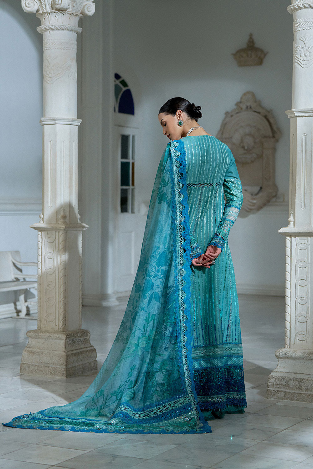 Sobia Nazir | Luxury Lawn Eid 26 | 6A - Luxury Dress - available at Maria Faisal in UK and USA.