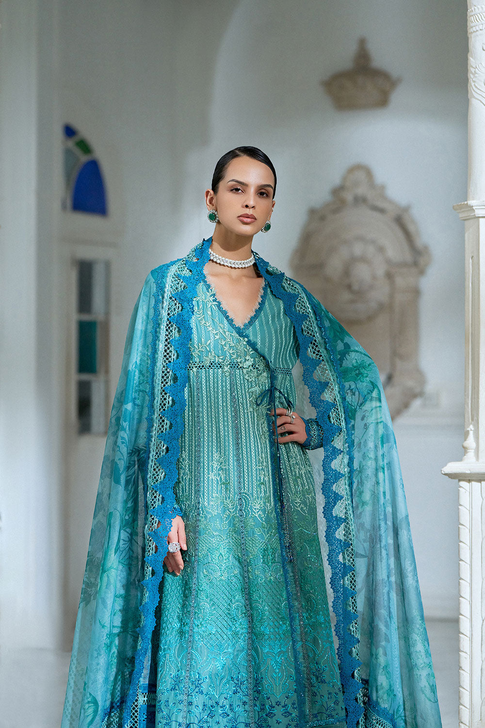 Sobia Nazir | Luxury Lawn Eid 26 | 6A - Luxury Dress - available at Maria Faisal in UK and USA.