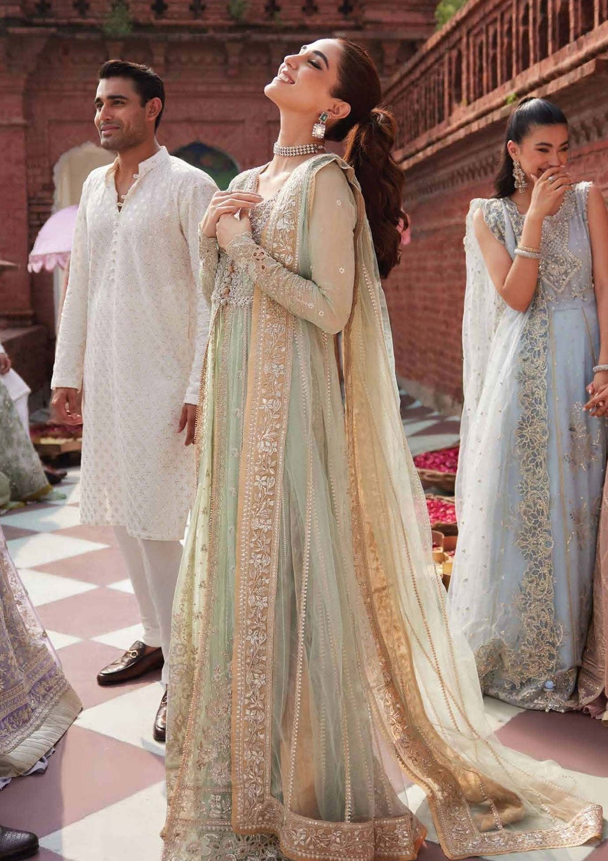 Mushq | Izhar Luxury Formals | Izhar - MCH#03 - Shahana - Formal Dress - available at Maria Faisal in UK and USA.