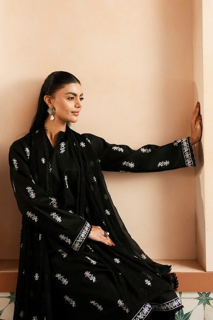 Marjjan | Leya Collection | MBL-96 (BLACK) - Luxury Dress - available at Maria Faisal in UK and USA.