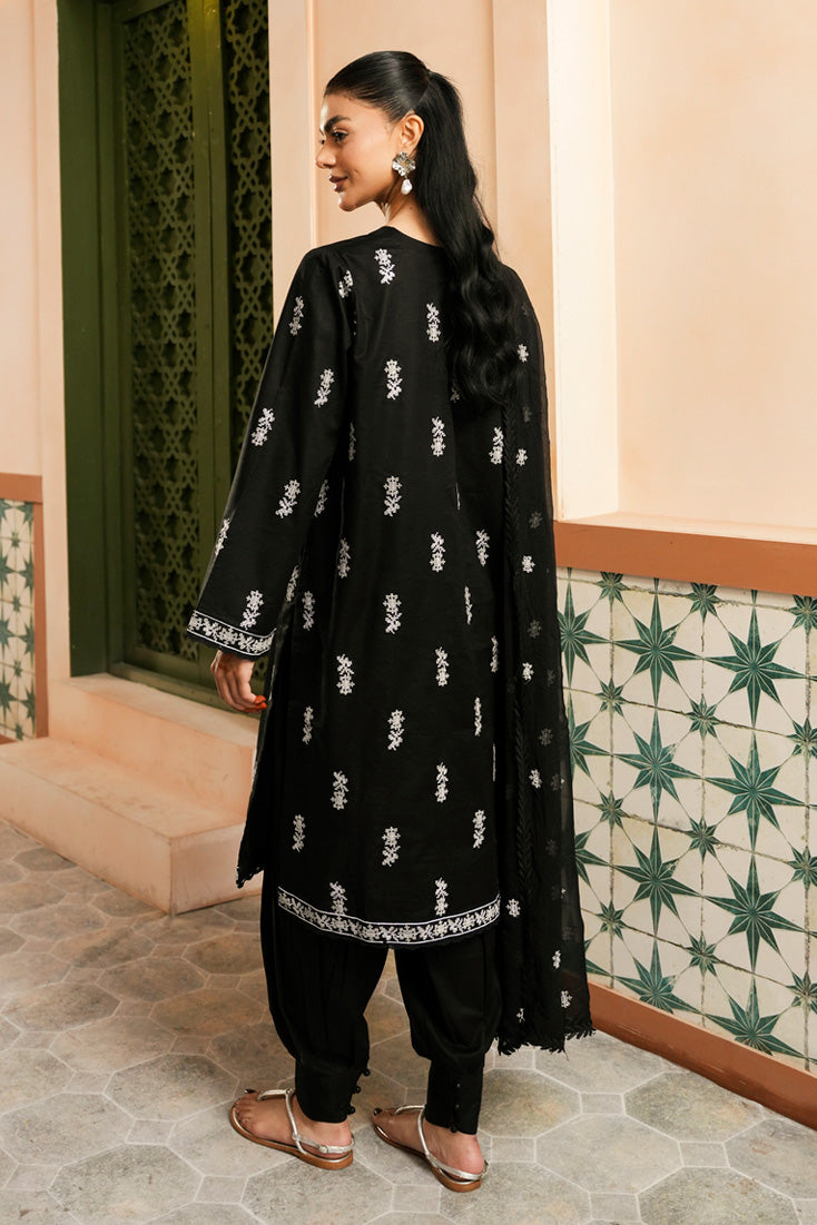 Marjjan | Leya Collection | MBL-96 (BLACK) - Luxury Dress - available at Maria Faisal in UK and USA.