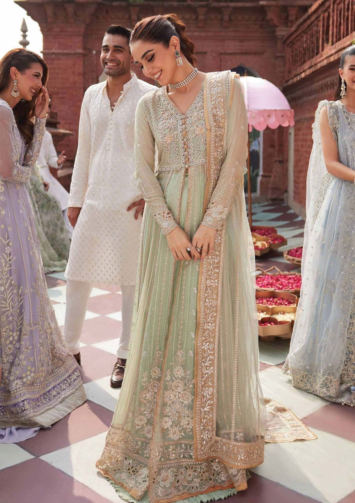Mushq | Izhar Luxury Formals | Izhar - MCH#03 - Shahana - Formal Dress - available at Maria Faisal in UK and USA.