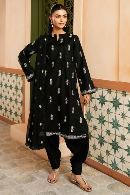 Marjjan | Leya Collection | MBL-96 (BLACK) - Luxury Dress - available at Maria Faisal in UK and USA.