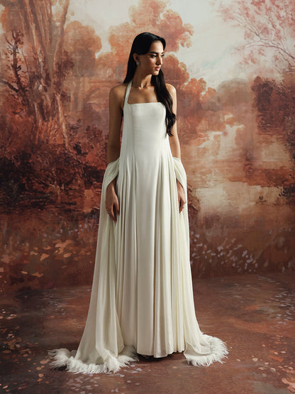 Caia | Basics 26 | Look 3 - Luxury Dress - available at Maria Faisal in UK and USA.