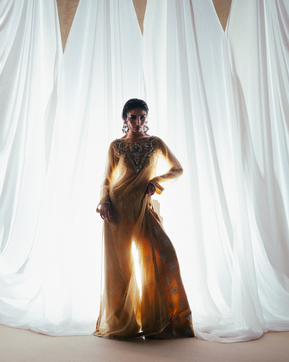 Vasal | Zyra Luxe Pret 26 | Golden Dusk - Ladies Clothes - Maria Faisal