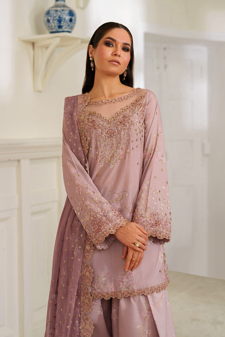 Iznik | Printed Formals | UE-540 - Formal Dress - available at Maria Faisal in UK and USA.