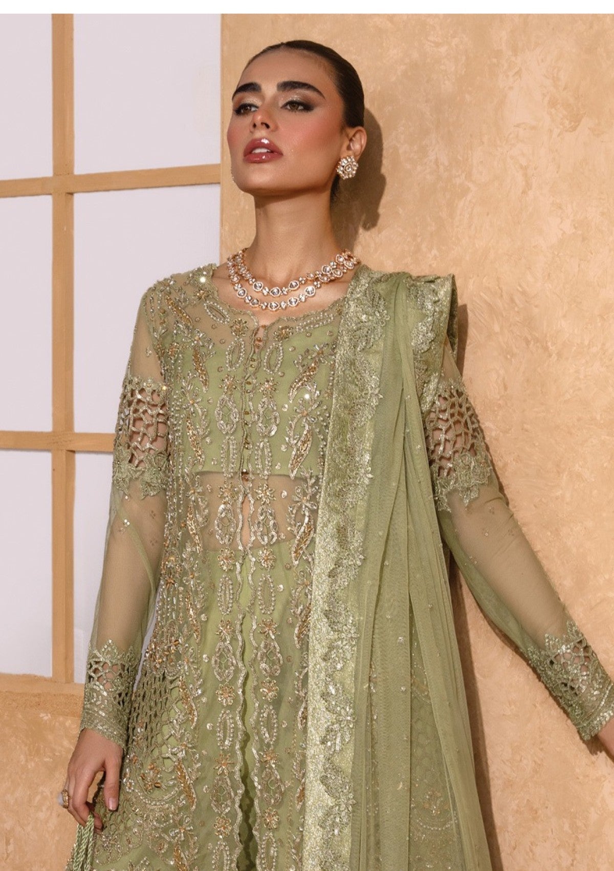 Rangrasiya | Chatoyer Wedding Formals 24 | D#10 - Mehr - Designer Dress with Intricate embroidery and embellishments. Shop elegent wedding dress at Maria Faisal.