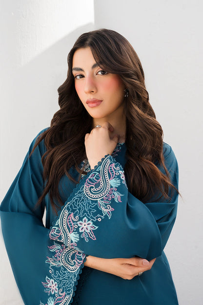 Azure | Chic Essentials | Aquamarine - Casual Dress - available at Maria Faisal in UK and USA.
